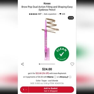 Kosas brow pencil